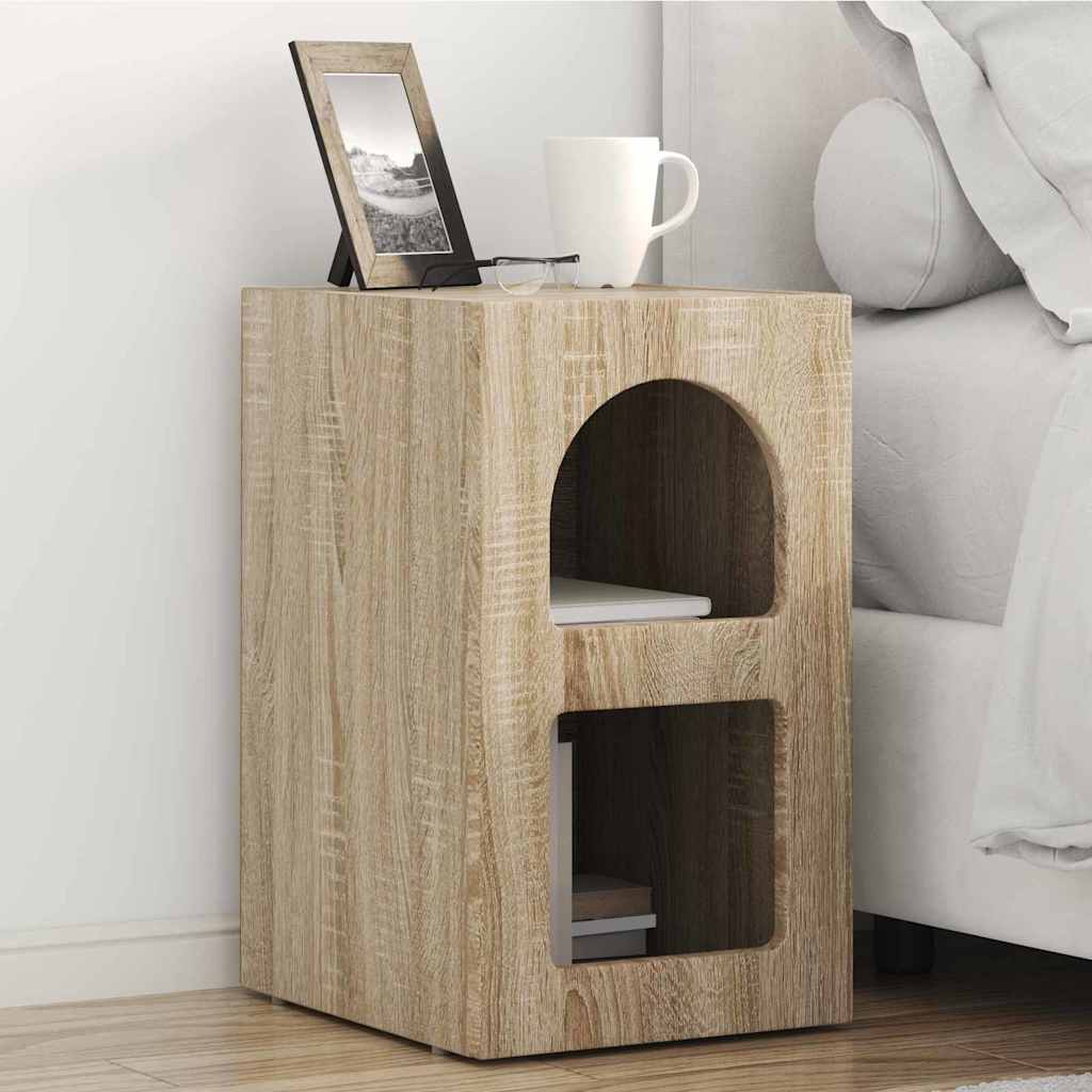 Mesa-de-cabeceira elst carvalho sonoma 29,5 x 33,5 x 50 cm