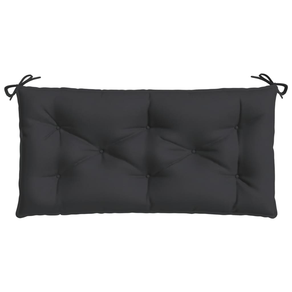 Almofadão p/ banco de jardim 100x50x7 cm tecido oxford preto