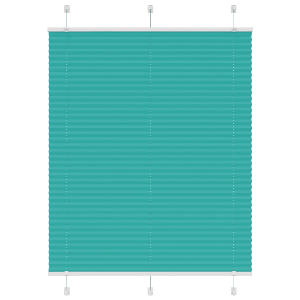 Gasolina verde plissada cega 110x150 cm largura tecido 109,4cm