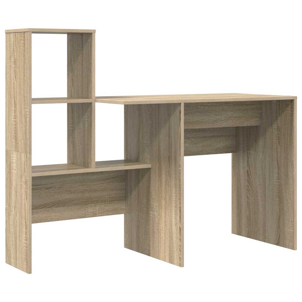 Mesa carvalho sonoma derivados de madeira 131,5 x 50 x 106,5 cm