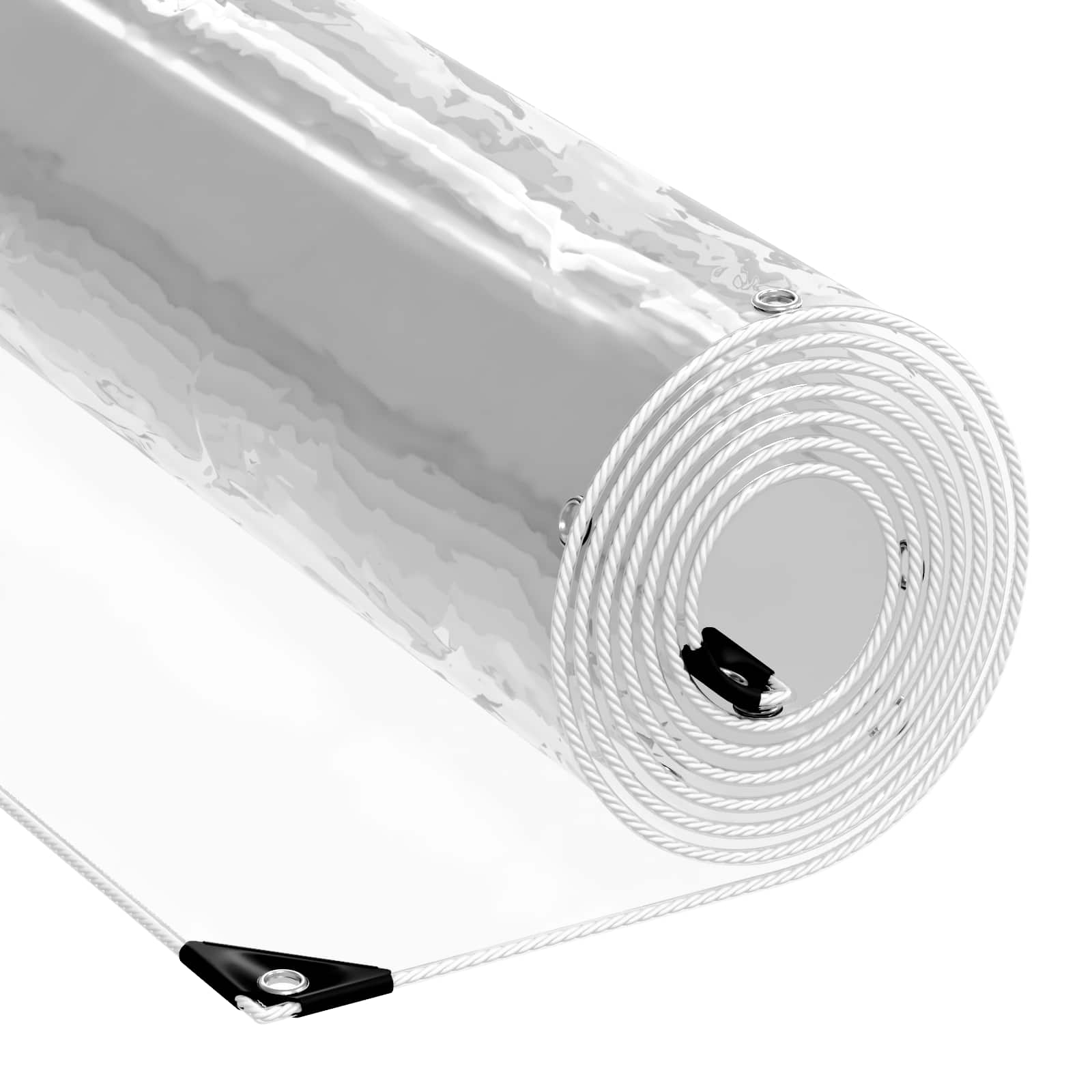 Lona 350 gsm transparente 5 × 3,5 m PVC