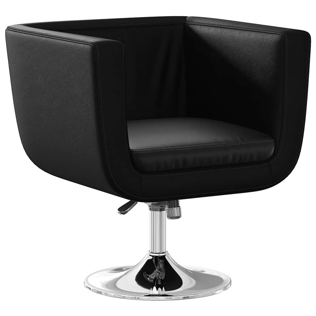 Cadeiras de bar 2 pcs couro artificial preto