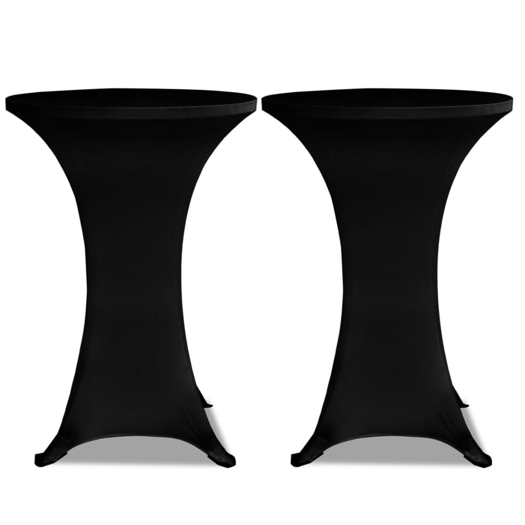 Capa para mesa de pé elástica ø80 cm 4 pcs preto