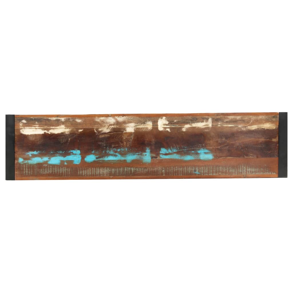 Mesa consola 150x35x76 cm madeira recuperada maciça