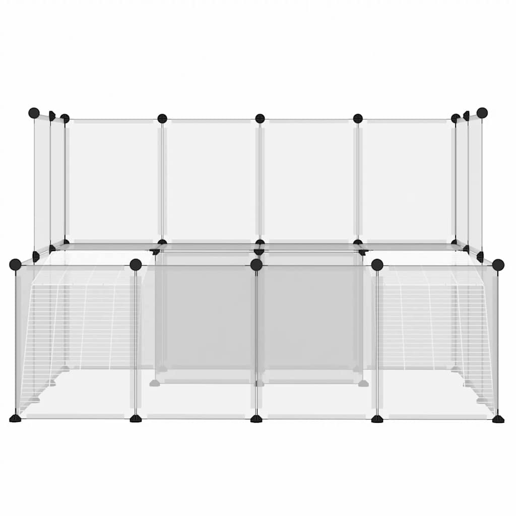 Gaiola p/ animais pequenos 143x107x93 cm PP e aço transparente