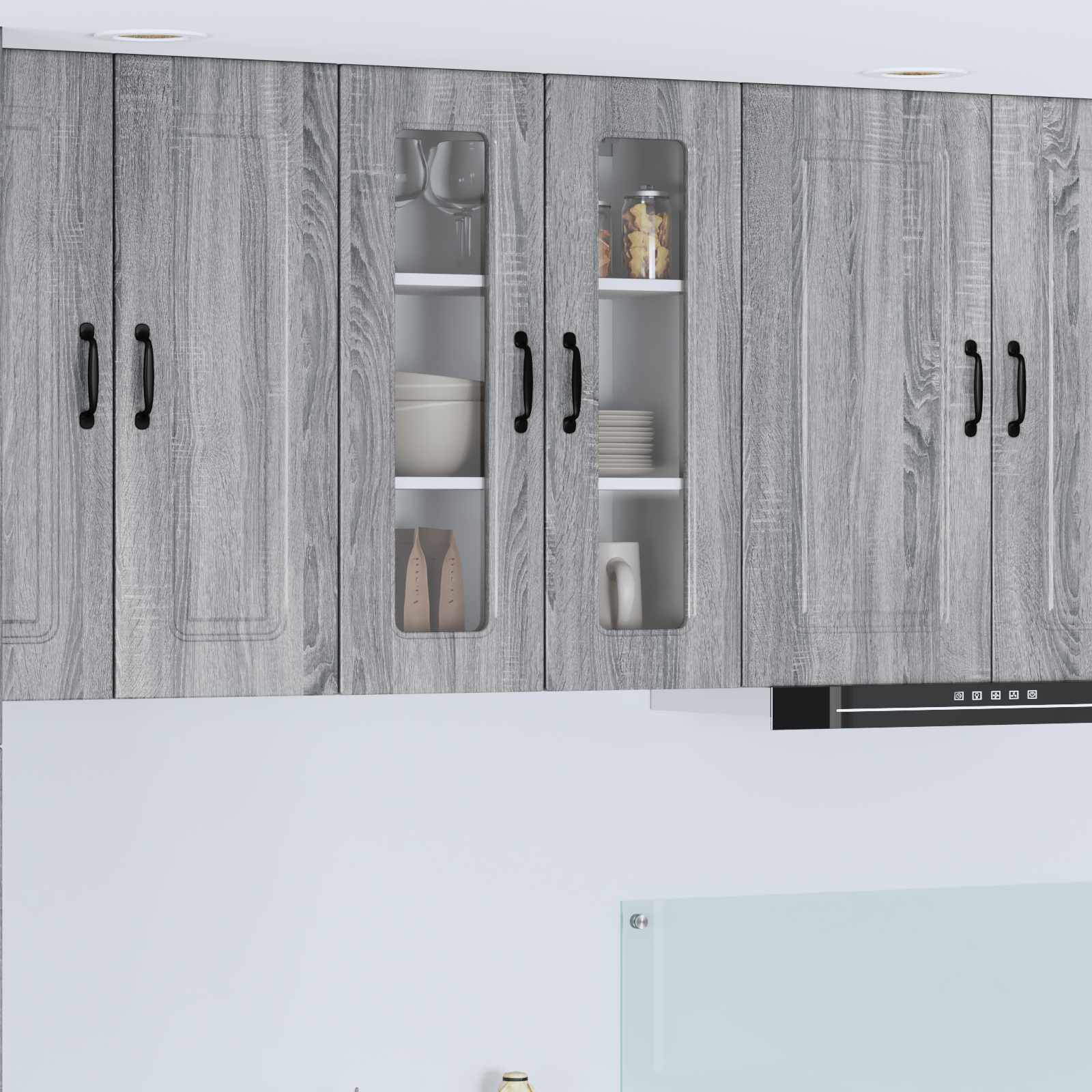 Painel de lava-louça kalmar cinza sonoma 60 x 31 x 80 cm