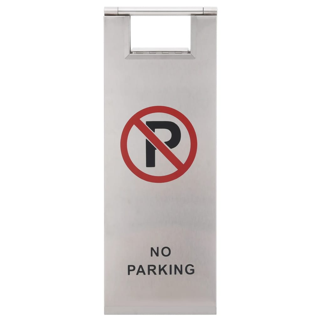 Placa de sinalização de estacionamento dobrável aço inoxidável
