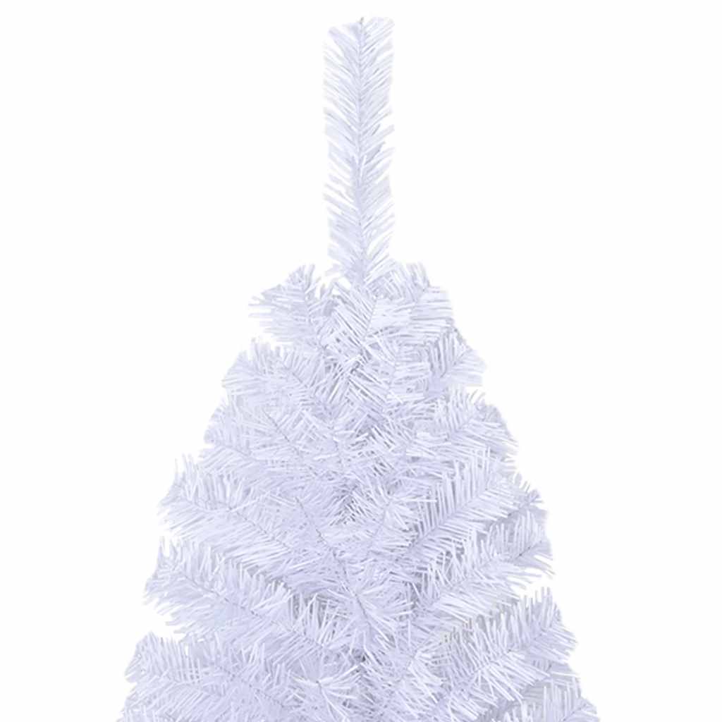 Árvore de natal artificial com ramos grossos 120 cm PVC branco