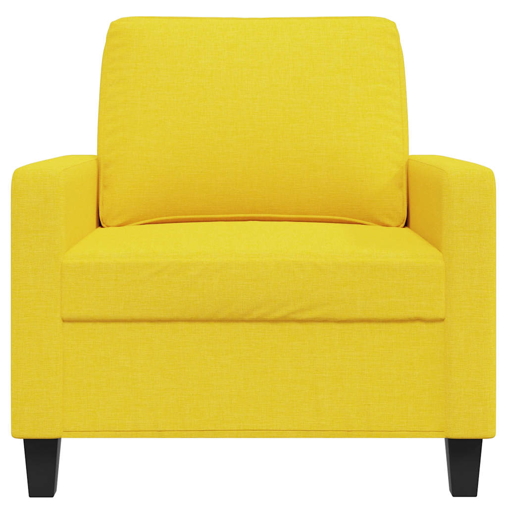 Poltrona 60 cm tecido amarelo-claro