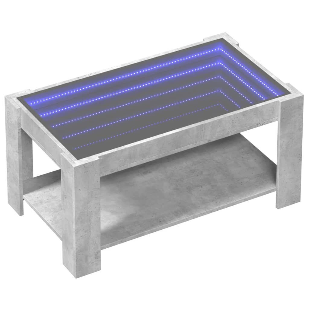 Mesa de centro c/ leds 93x53x45 derivados de madeira