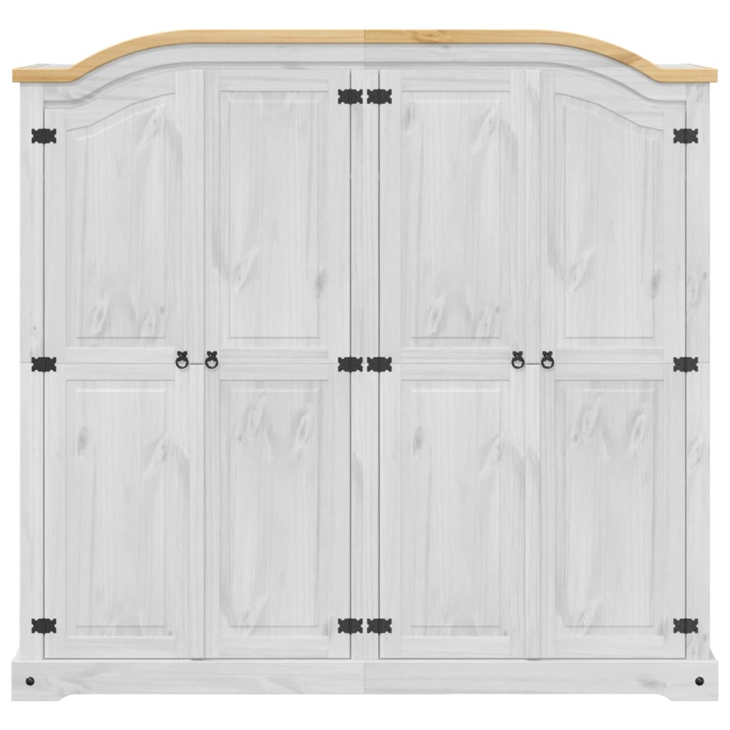 Roupeiro corona 194x52x186 cm madeira de pinho maciça
