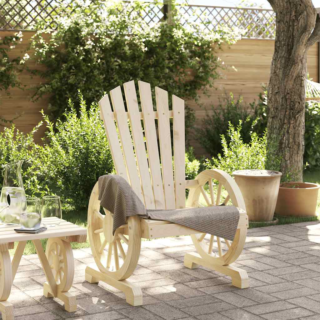 Cadeira adirondack para jardim madeira de abeto maciça