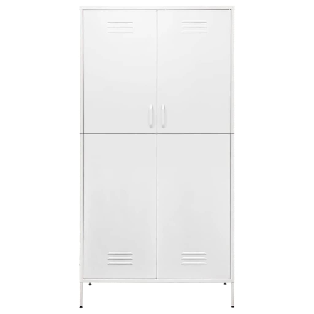 Roupeiro 90x50x180 cm aço branco