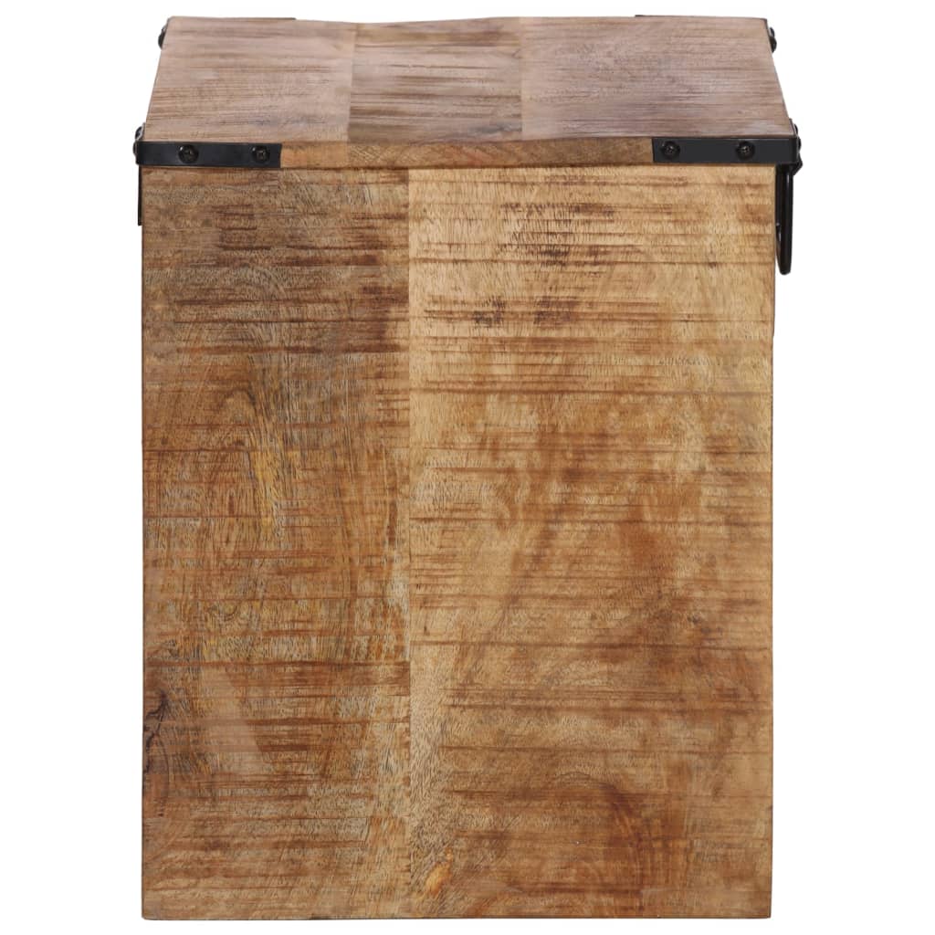 Mesa de cabeceira 40x30x37 cm madeira de mangueira maciça