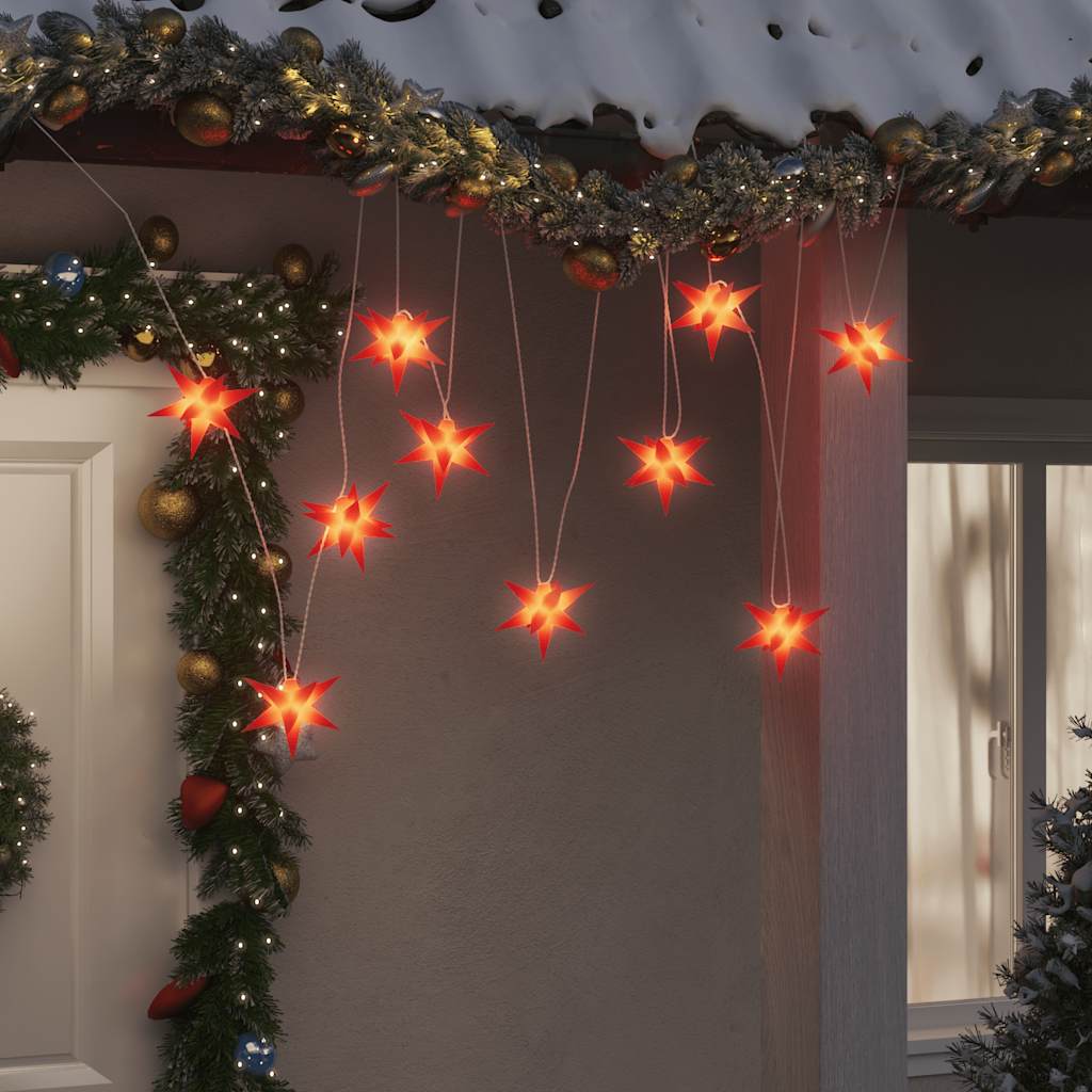 Luzes de natal 10 leds 10 cm vermelho