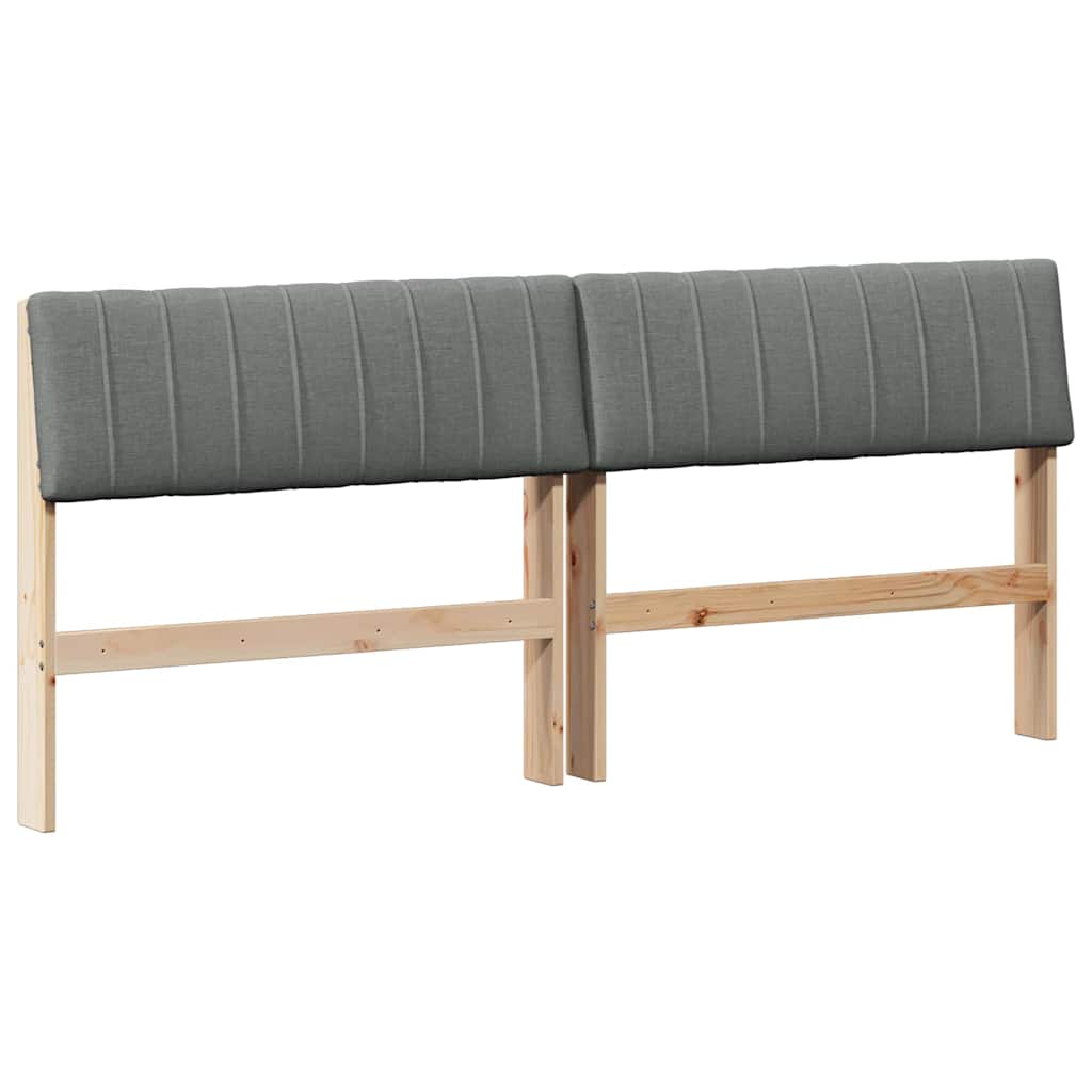 Cabeceira estofada cinza escuro 180 cm