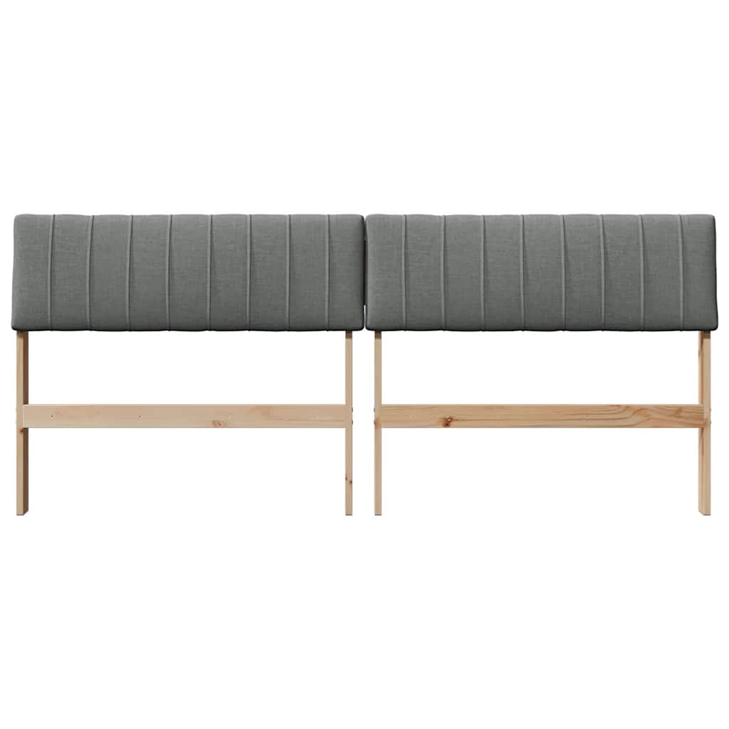 Cabeceira estofada cinza escuro 180 cm