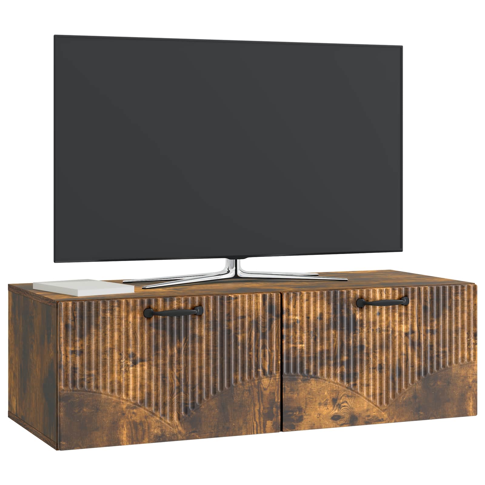 Gabinete de TV de parede carvalho fumado 98 x 41 x 30 cm
