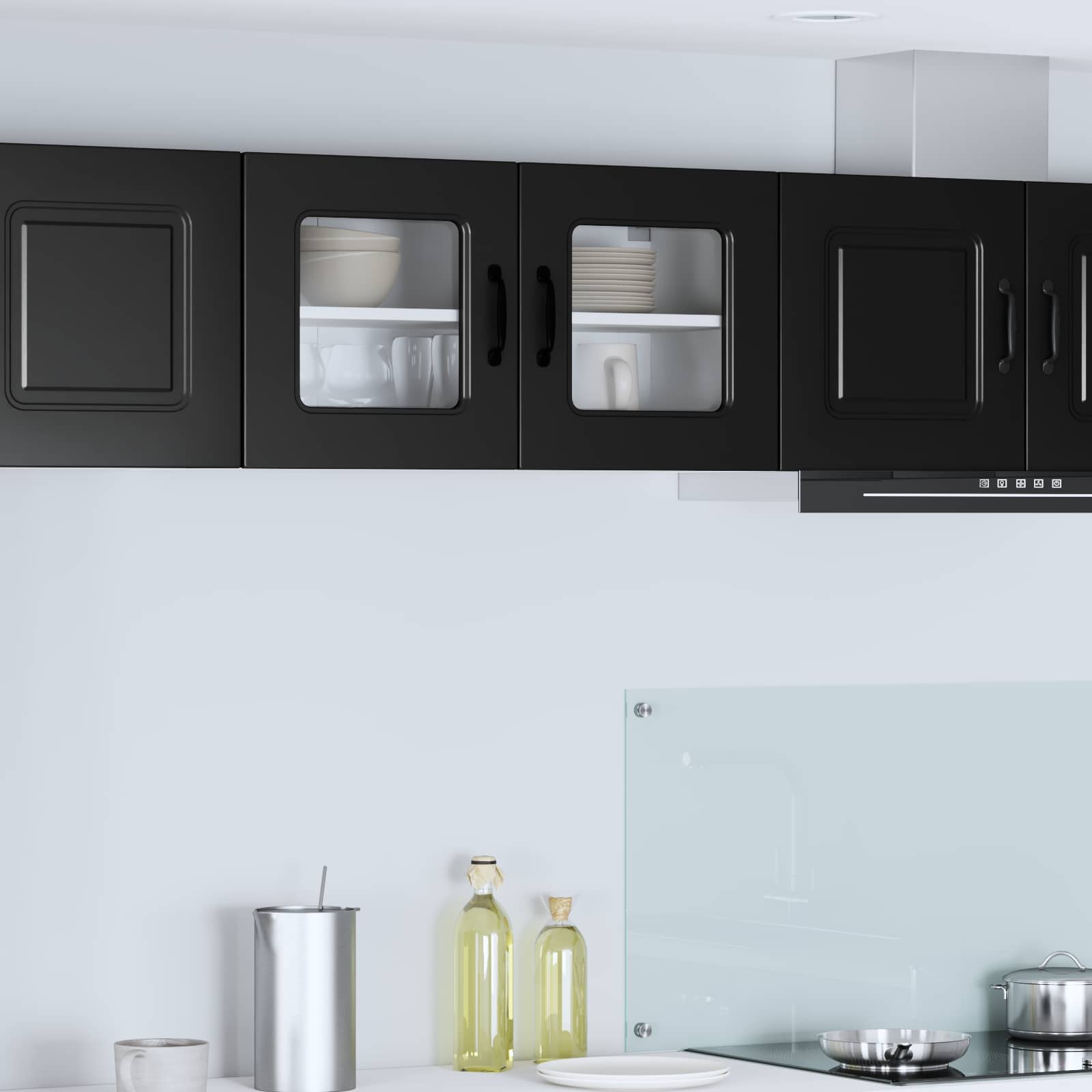 Painel de lava-louça kalmar preto 80 x 31 x 40 cm