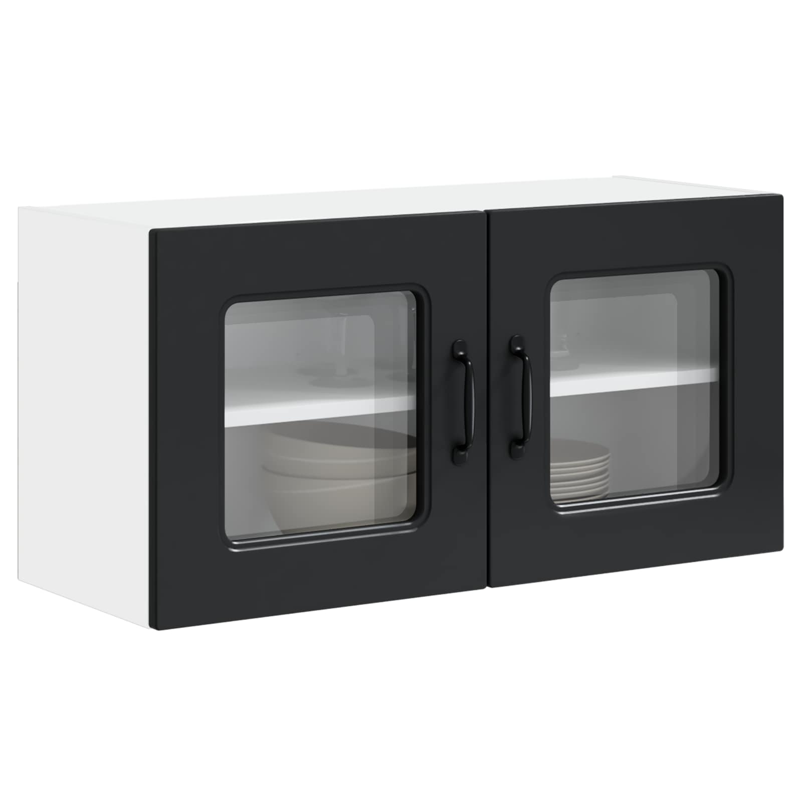 Painel de lava-louça kalmar preto 80 x 31 x 40 cm