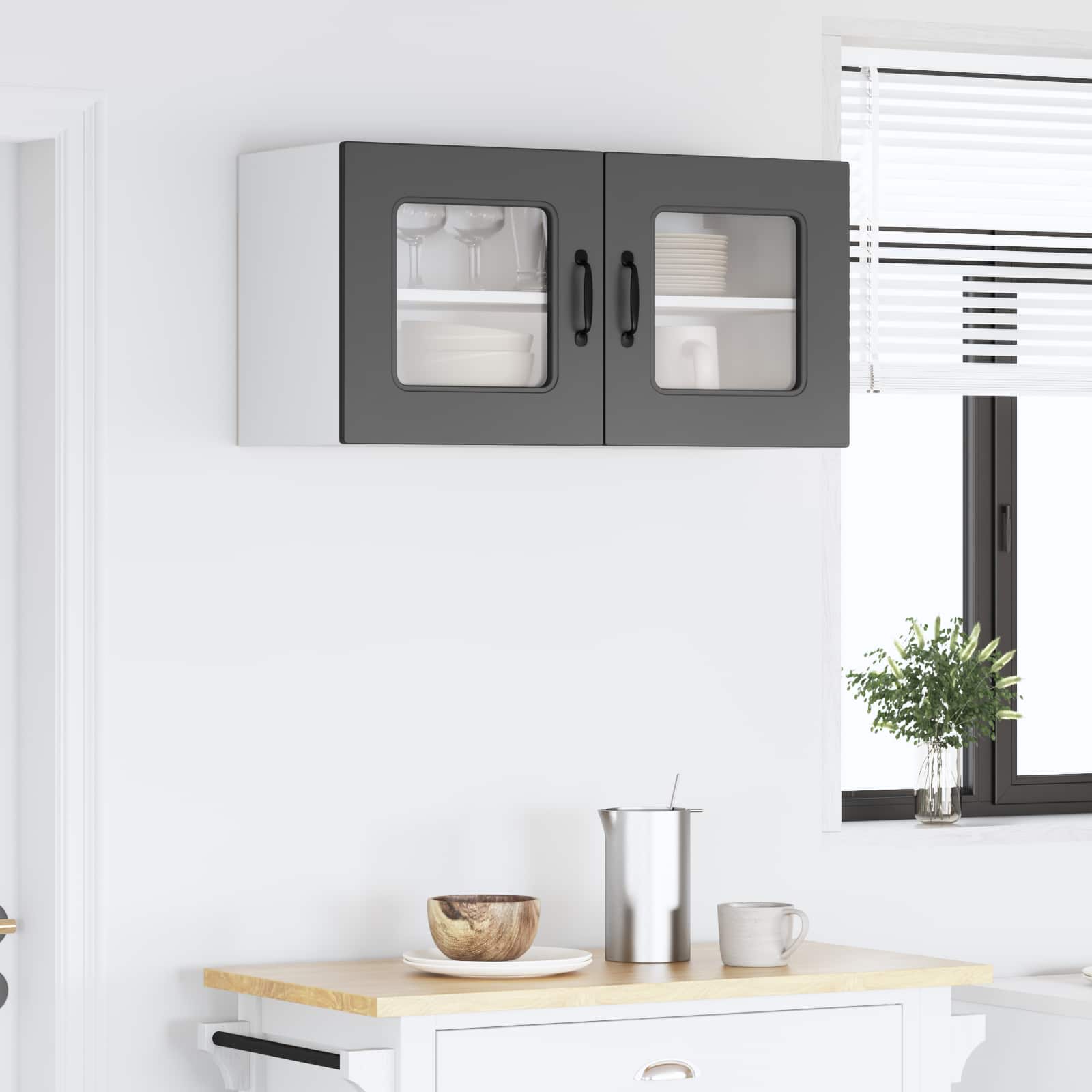 Painel de lava-louça kalmar preto 80 x 31 x 40 cm