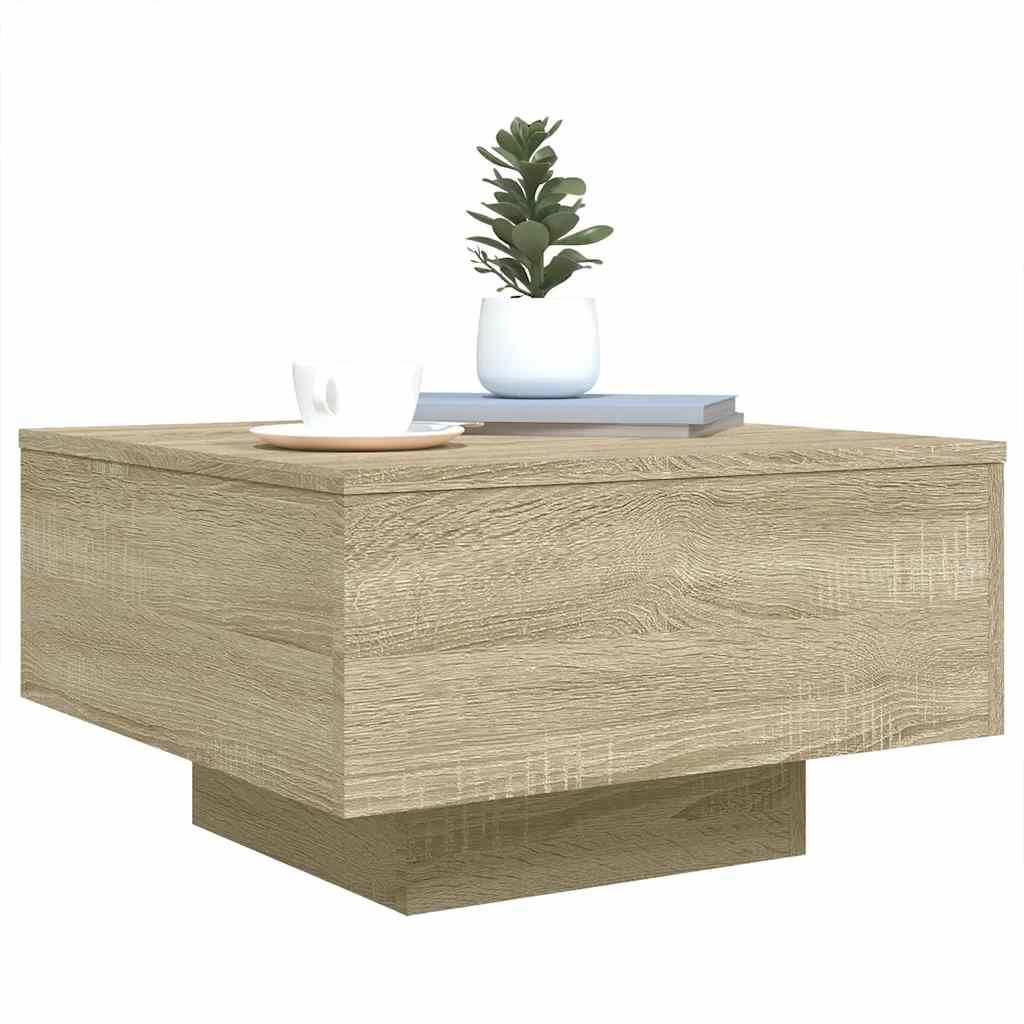Mesa de centro 55x55x31 cm derivados de madeira carvalho sonoma