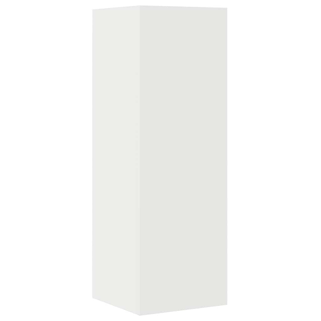Conjunto móveis de TV 4 pcs madeira processada branco