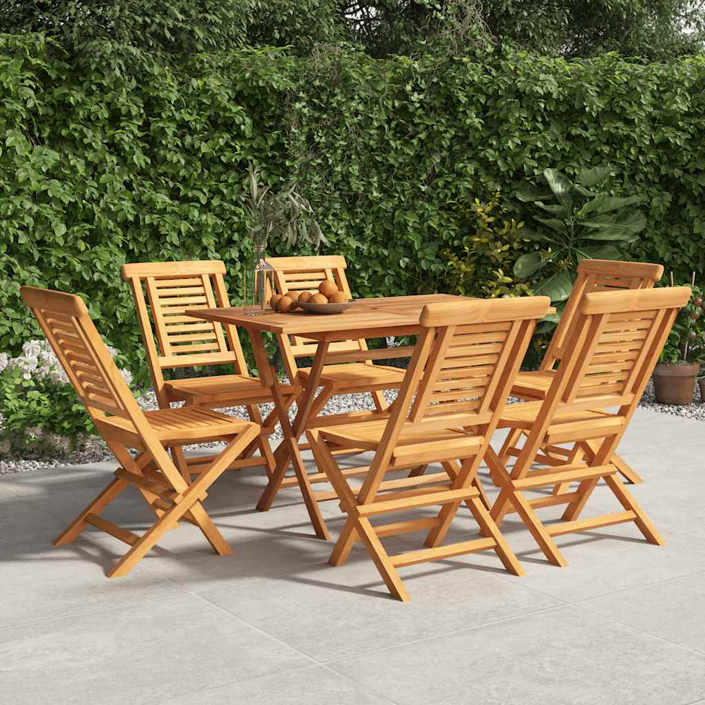 Cadeiras de jardim dobráveis 6 pcs 47x63x90 cm teca maciça