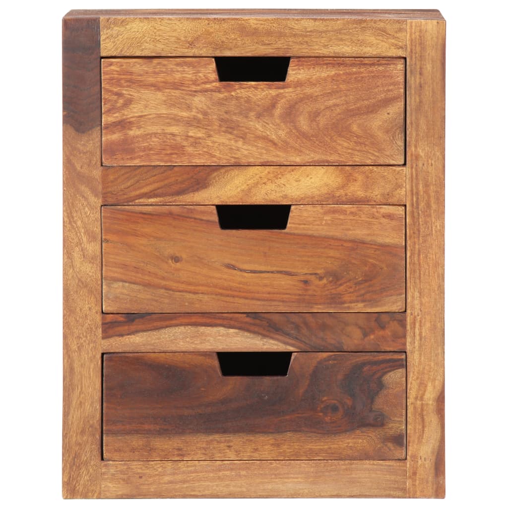 Mesa de cabeceira 40x30x50 cm madeira de acácia maciça