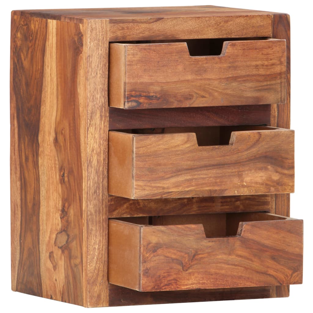 Mesa de cabeceira 40x30x50 cm madeira de acácia maciça