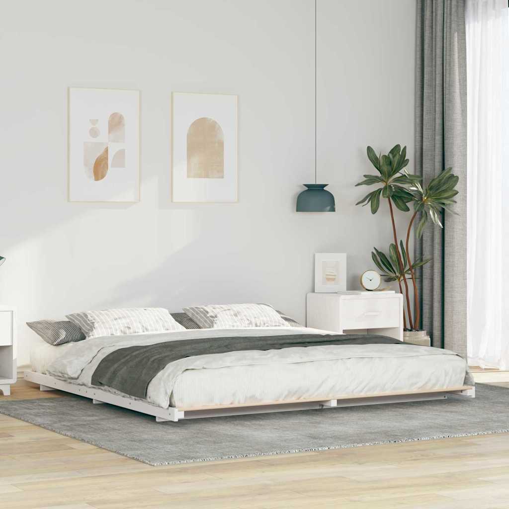 Estrutura da cama branco 200 x 220 cm