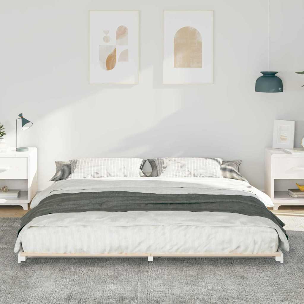 Estrutura da cama branco 200 x 220 cm