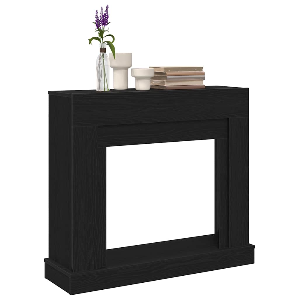 Cornija lareira 100x30x87,5 cm deriv. madeira carvalho preto