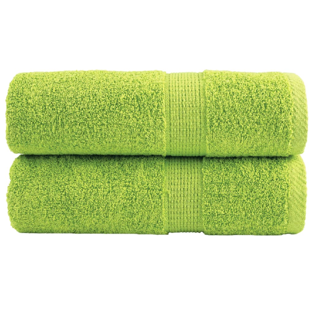 Toalhas de rosto premium solund 2 unidades verde-maçã 30x30 cm 600 g/m²