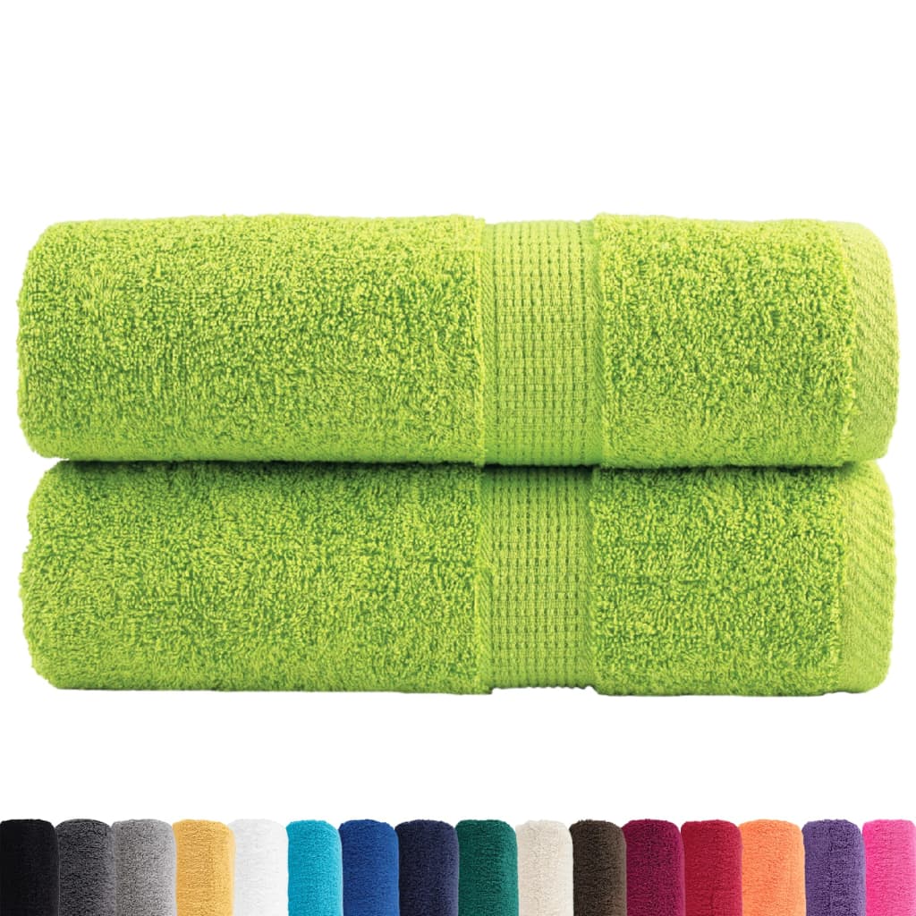 Toalhas de rosto premium solund 2 unidades verde-maçã 30x30 cm 600 g/m²