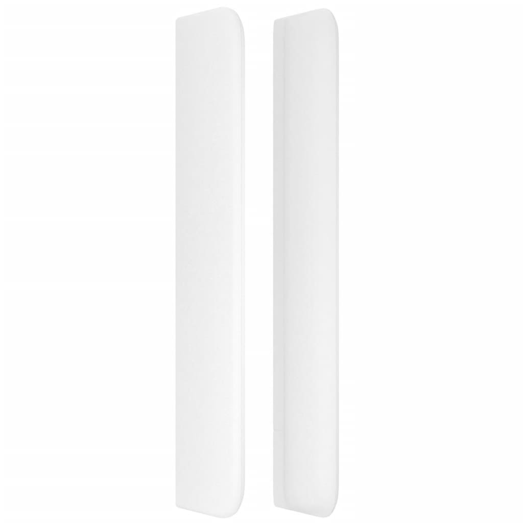 Cabeceira cama c/ abas couro artificial 93x16x118/12 cm branco