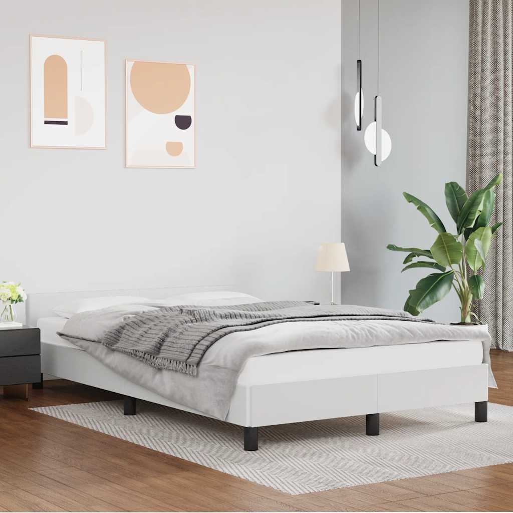 Estrutura de cama c/ cabeceira sem colchão 120x200 cm branco