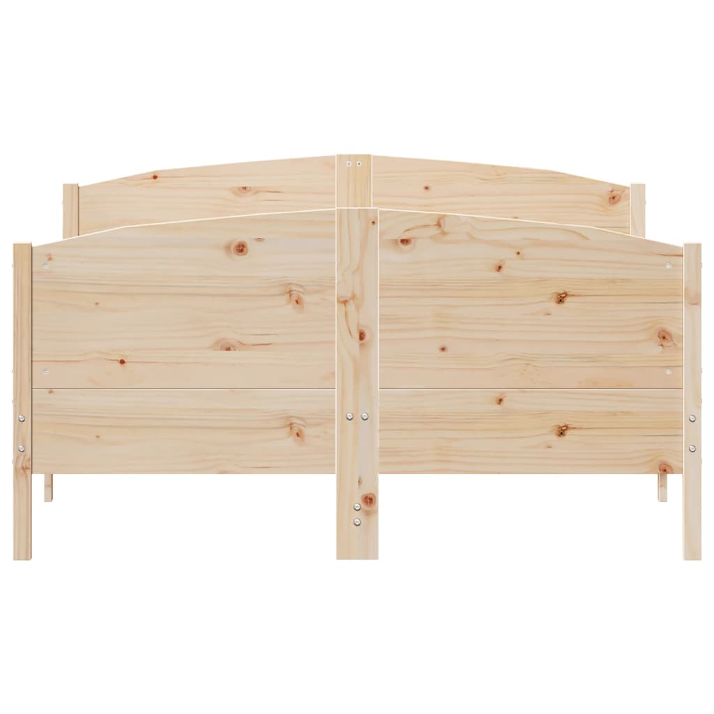 Cama sem colchão 150x200 cm madeira de pinho maciça