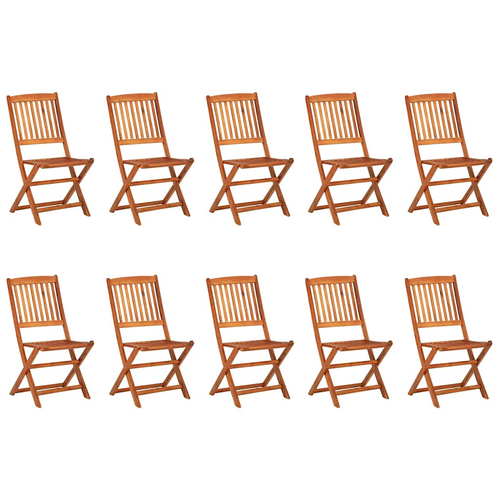 11 Pcs conjunto de jantar para jardim 280x90x75cm acácia maciça