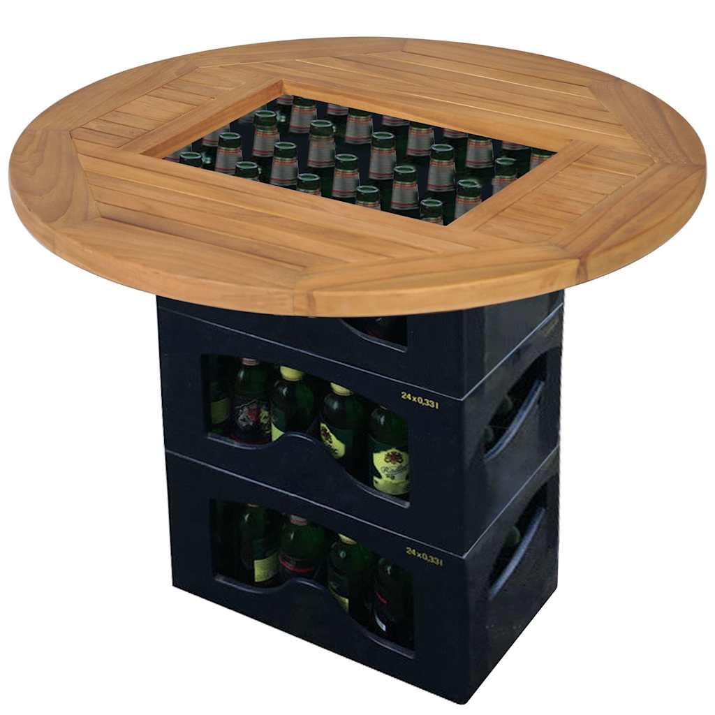 Tampo de mesa para grades de cerveja teca 70 cm