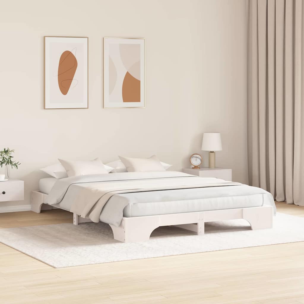 Estrutura da cama branco 150 x 200 cm