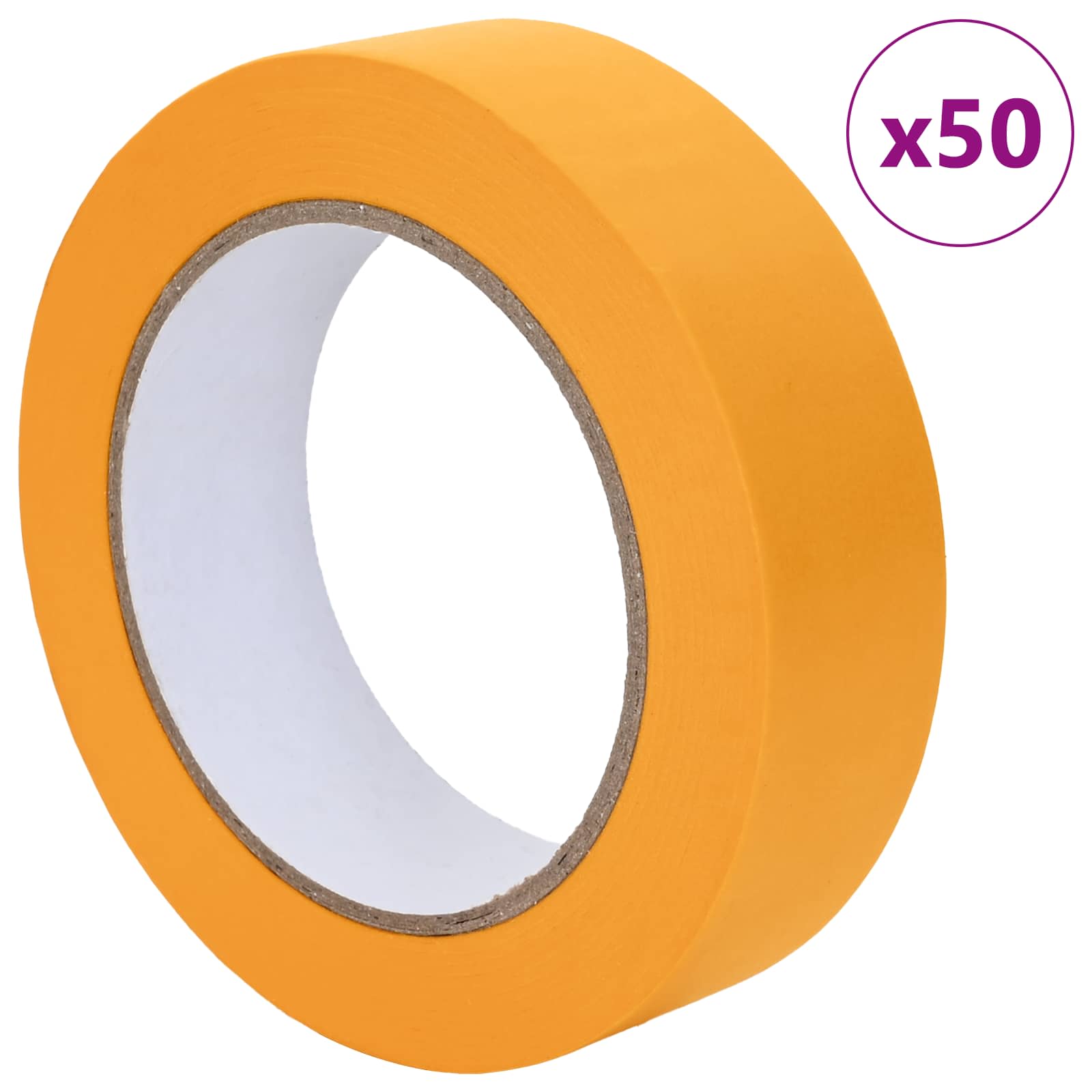 Fitas de máscara para pintores 50 unid. amarelo 25mm x 50m