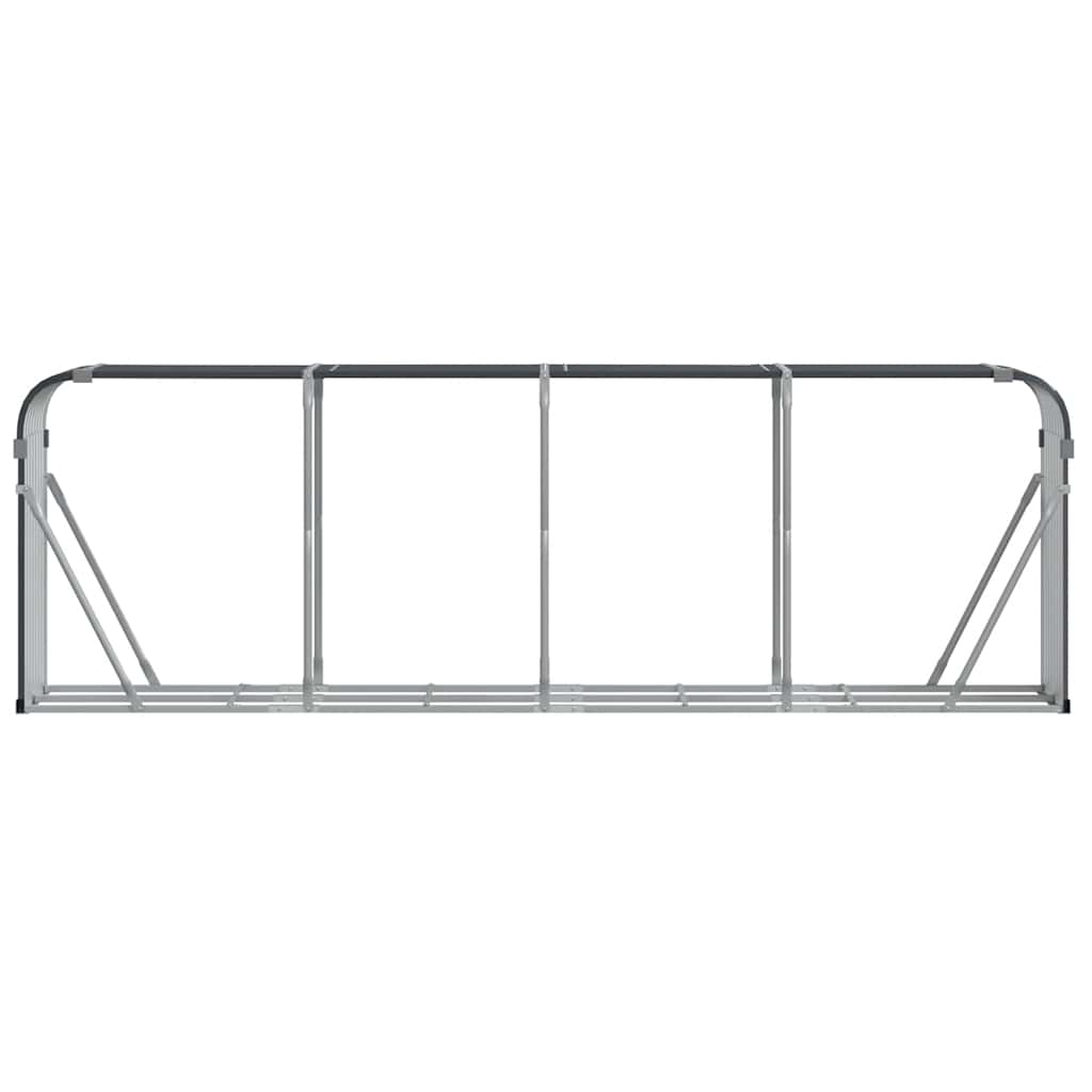 Suporte de lenha 300x45x100 cm aço galvanizado antracite