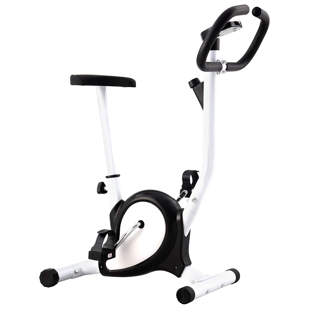 Bicicleta estática com resistência por cinta preto