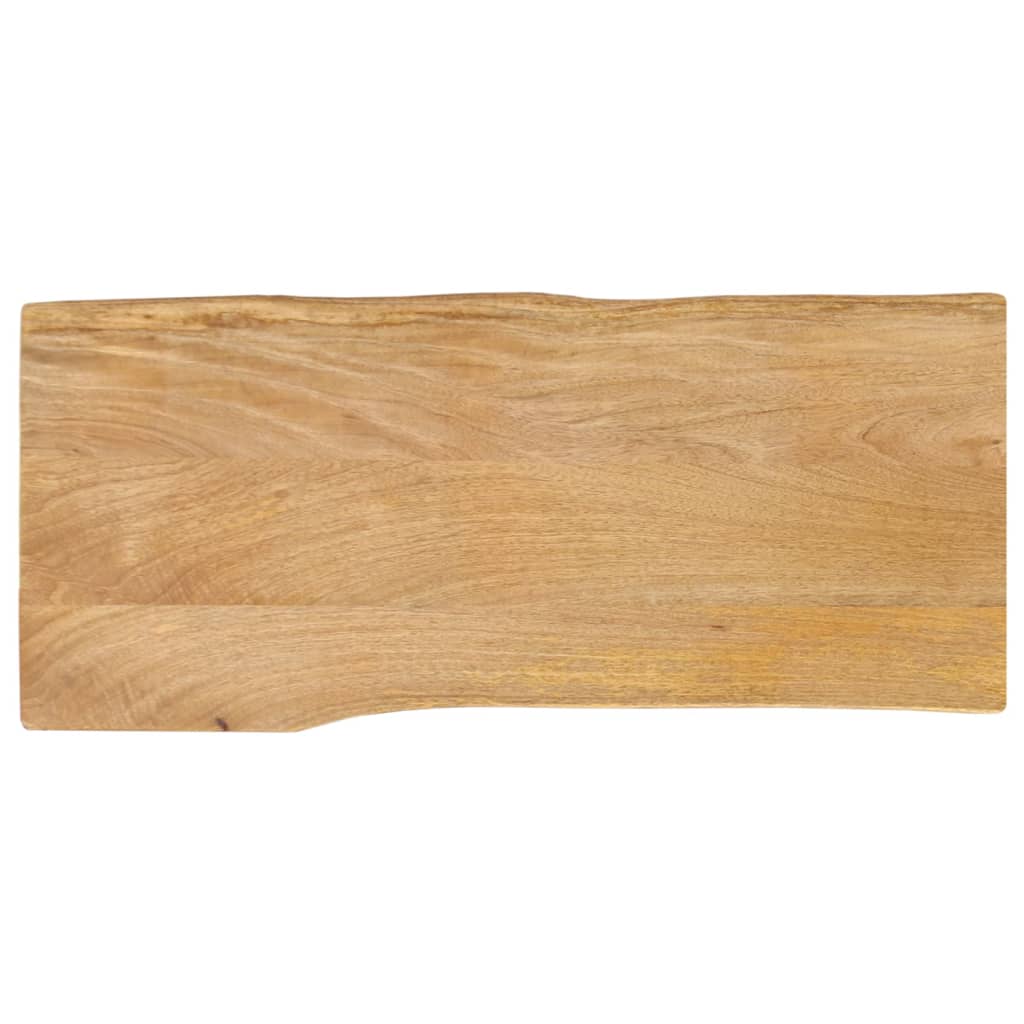 Tampo de mesa c/ borda viva 80x40x2,5 cm mangueira maciça