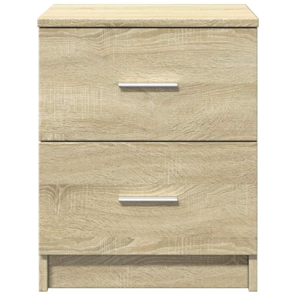 Mesa de cabeceira com 2 gavetas 40x36x50 cm carvalho sonoma