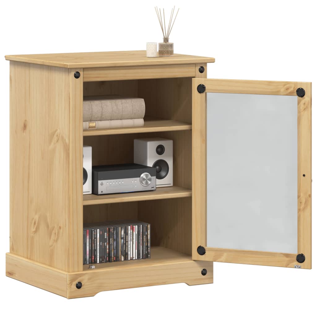 Móvel de hifi corona 60x50x82 cm madeira de pinho maciça