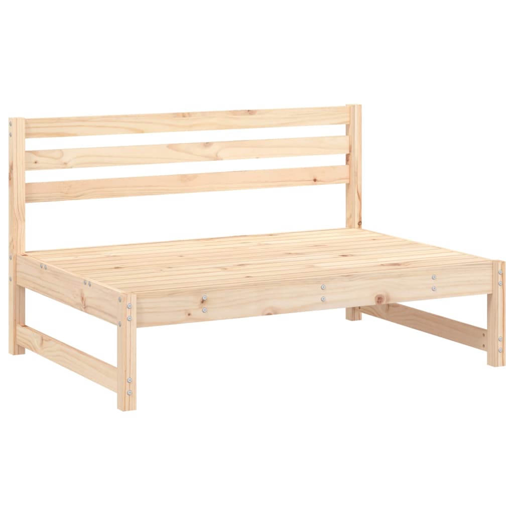 4 Pcs conjunto lounge de jardim madeira de pinho maciça