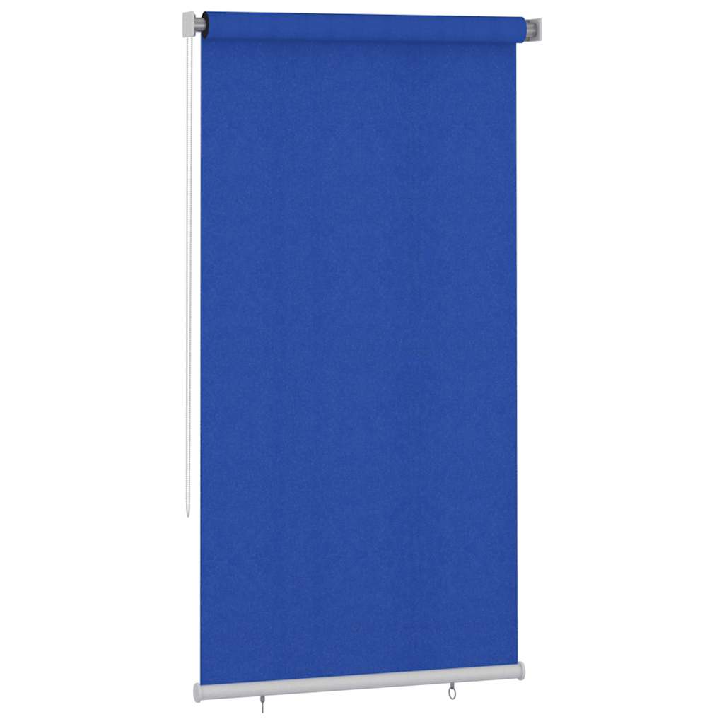 Estore de rolo para exterior 125 (l) x 230 (a) cm azul HDPE