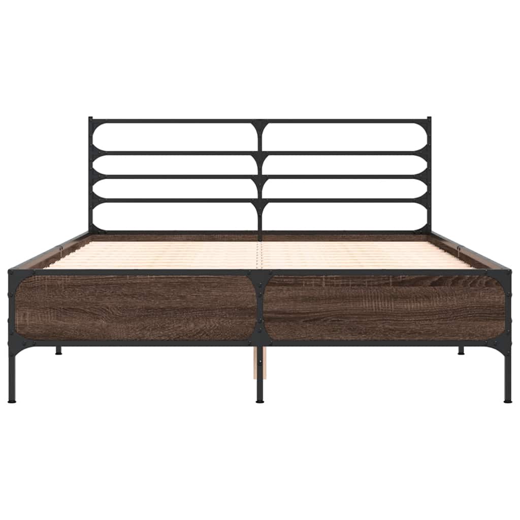 Estrutura de cama 135x190cm derivados madeira/metal